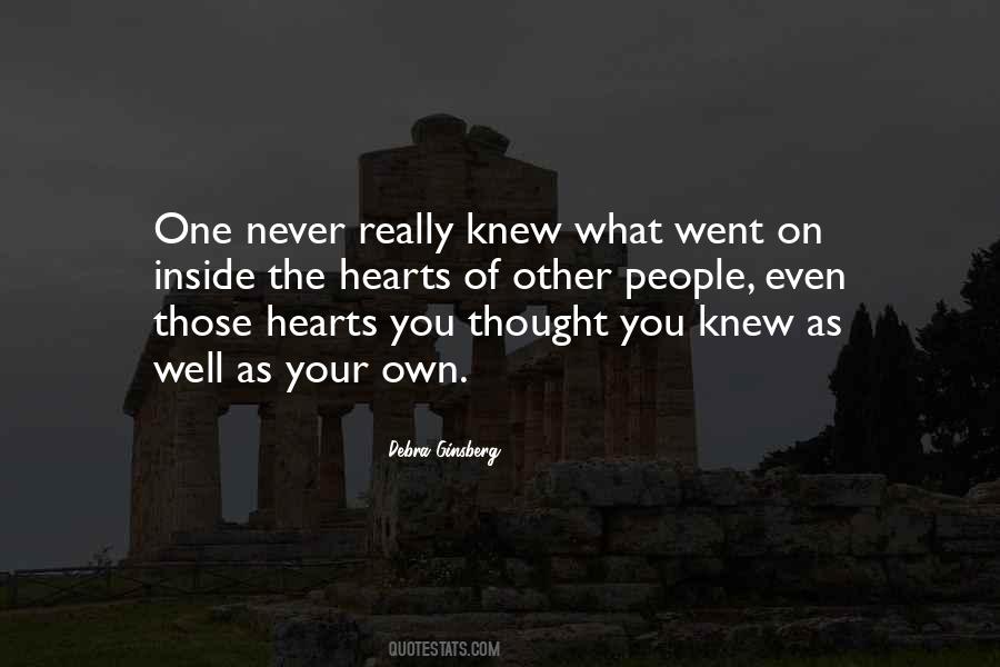 People You Thought You Knew Quotes #1251473