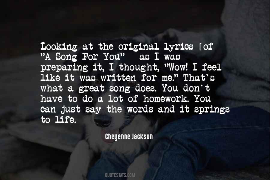 Quotes About Life Song Lyrics #1052521