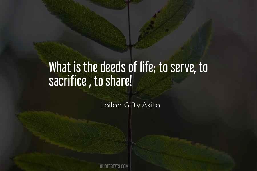 Quotes About Life Sacrifice #336058