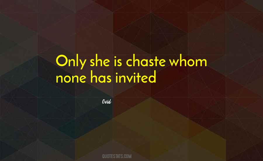 Chaste Love Quotes #1627480