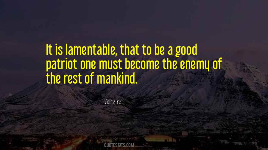 Good Of Mankind Quotes #1104712
