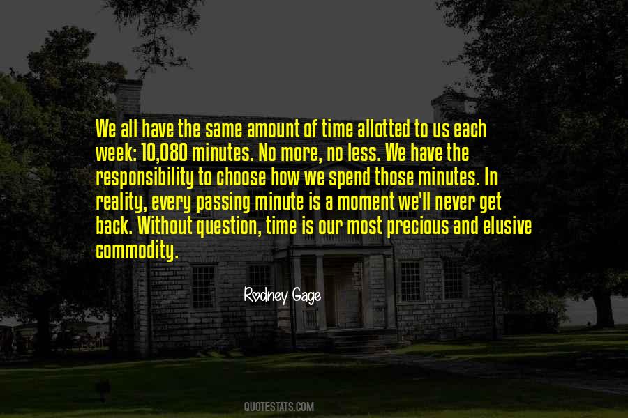 Time Minutes Quotes #225926