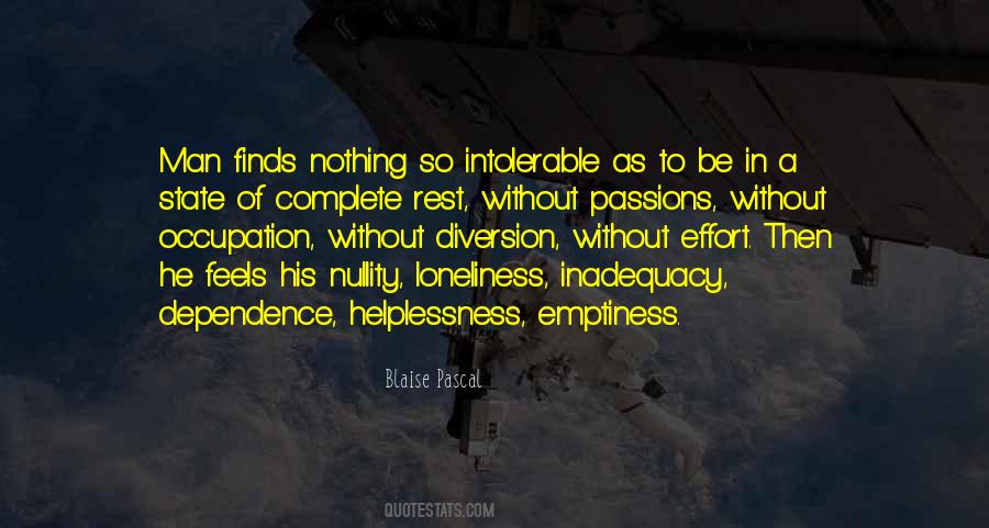 Loneliness Emptiness Quotes #168482