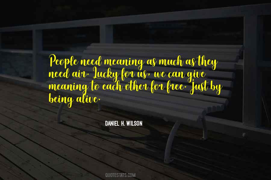 Being People Quotes #13056