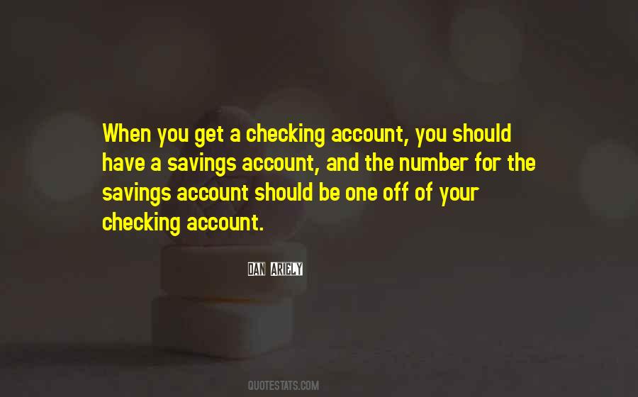 Checking Account Quotes #214370