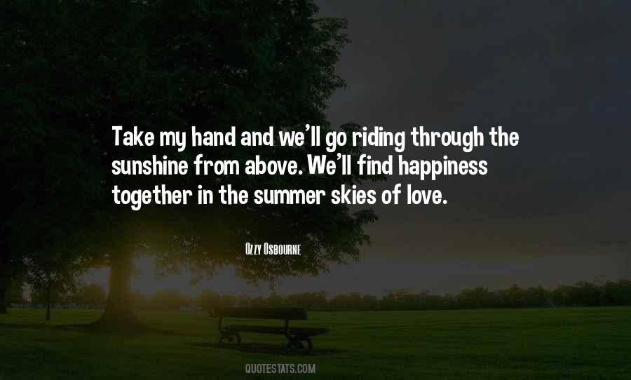 Love And Sunshine Quotes #1806787