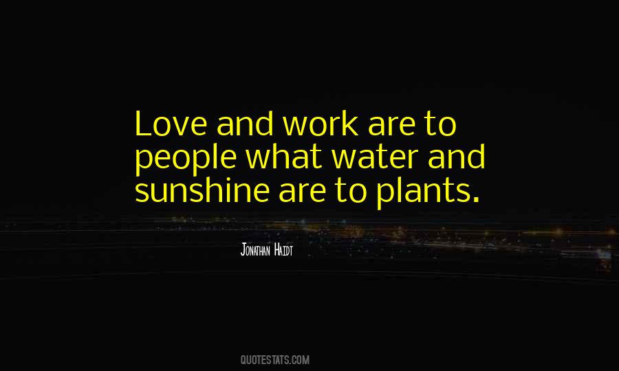 Love And Sunshine Quotes #627352