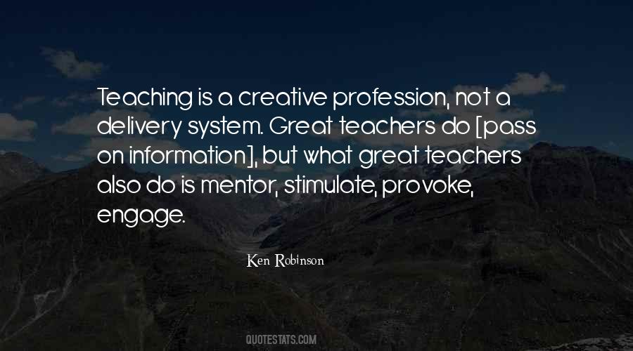 Teacher Mentor Quotes #1099892