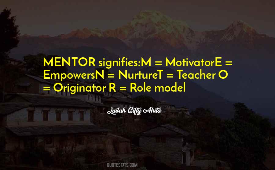 Teacher Mentor Quotes #349755