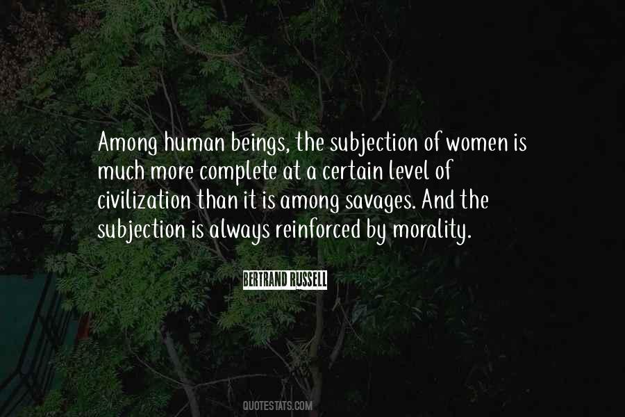 Subjection Of Women Quotes #1746629