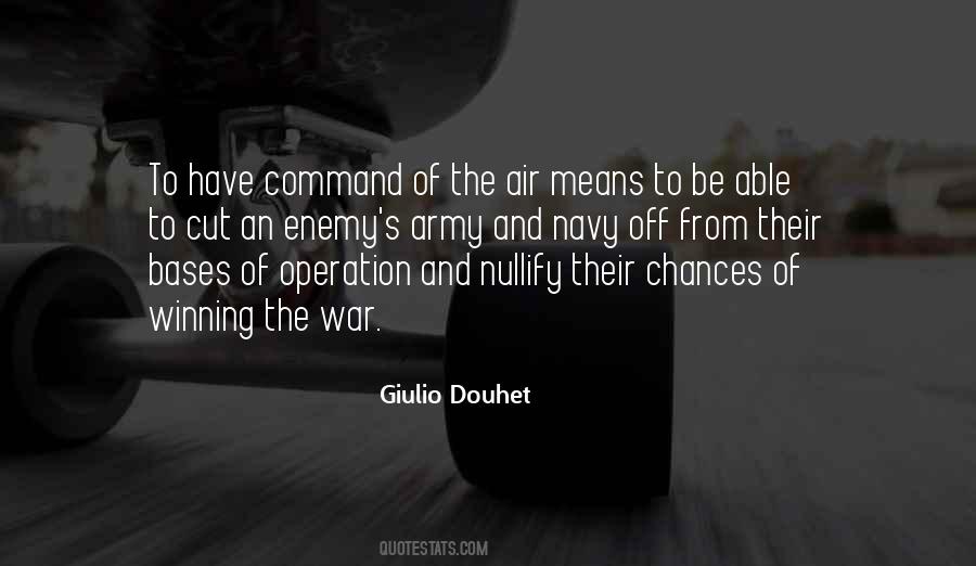 Douhet Command Quotes #664116