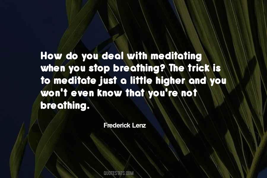 How To Meditate Quotes #1164385