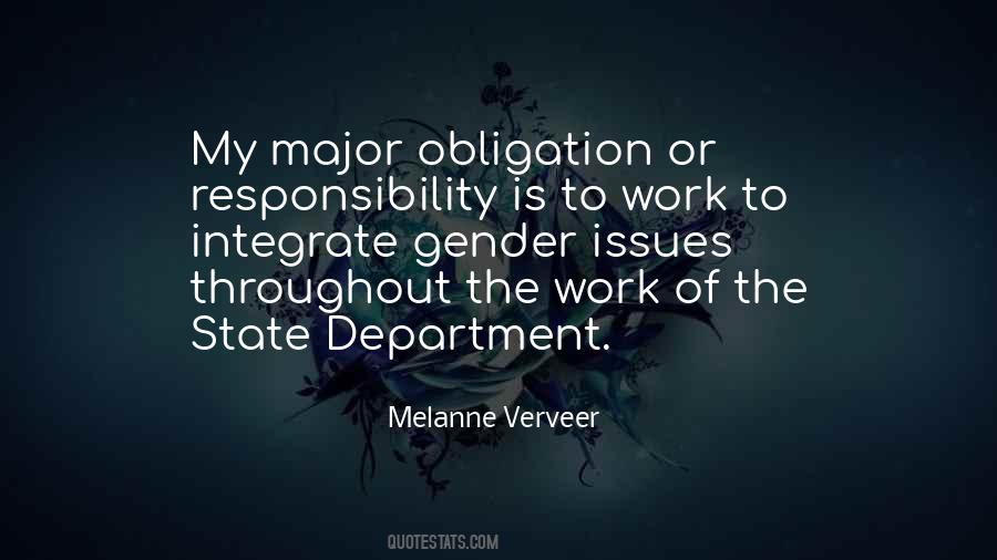 Responsibility And Obligation Quotes #421826