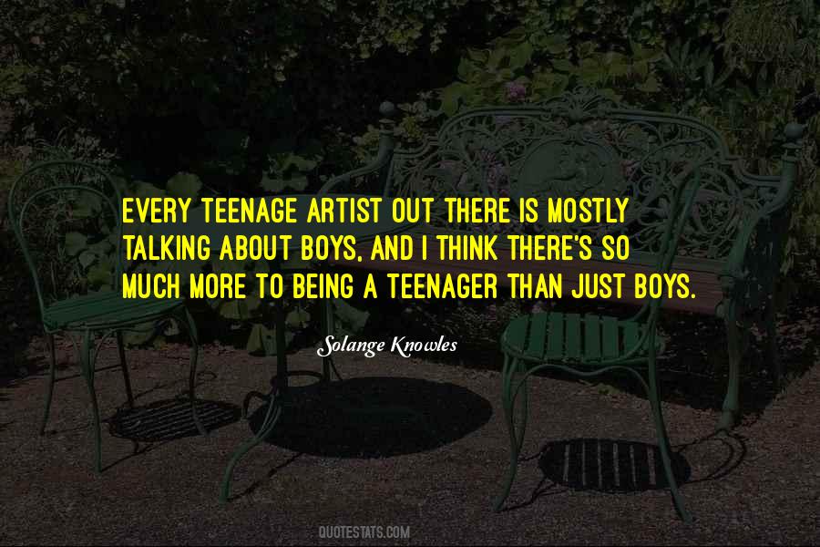 Teenage Boys Quotes #80595