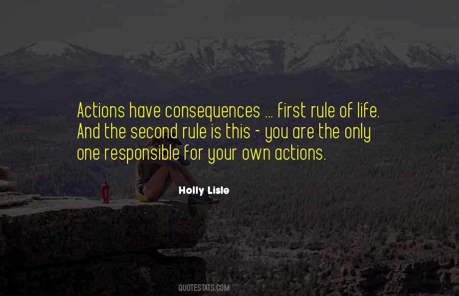 Responsible For Your Actions Quotes #1250826