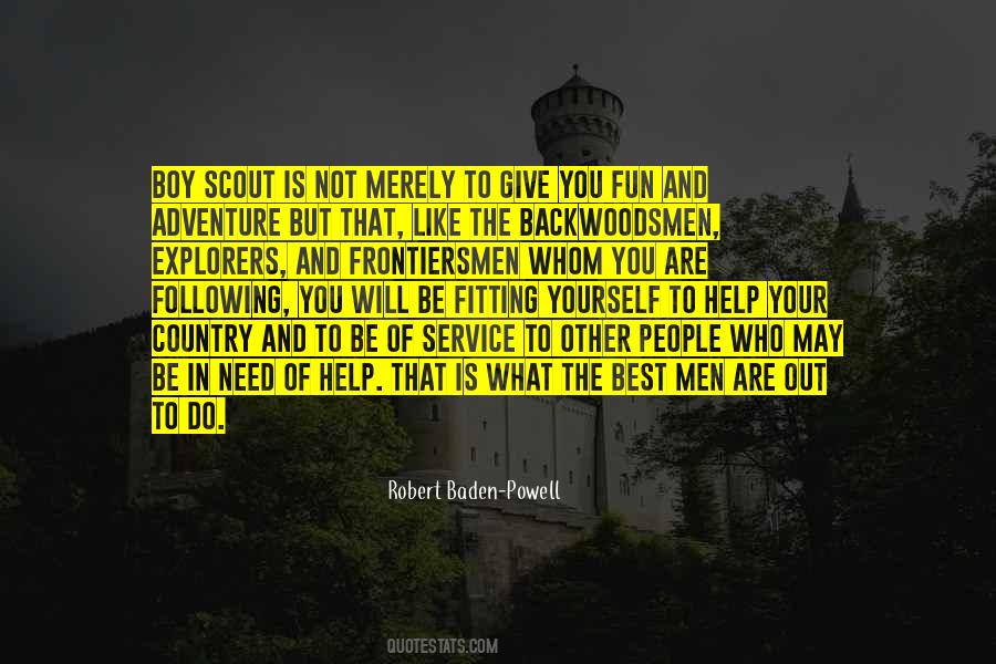 Baden Powell Adventure Quotes #1672229