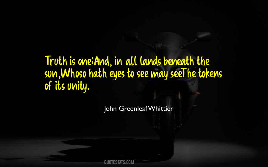 Unity Of One Quotes #298351