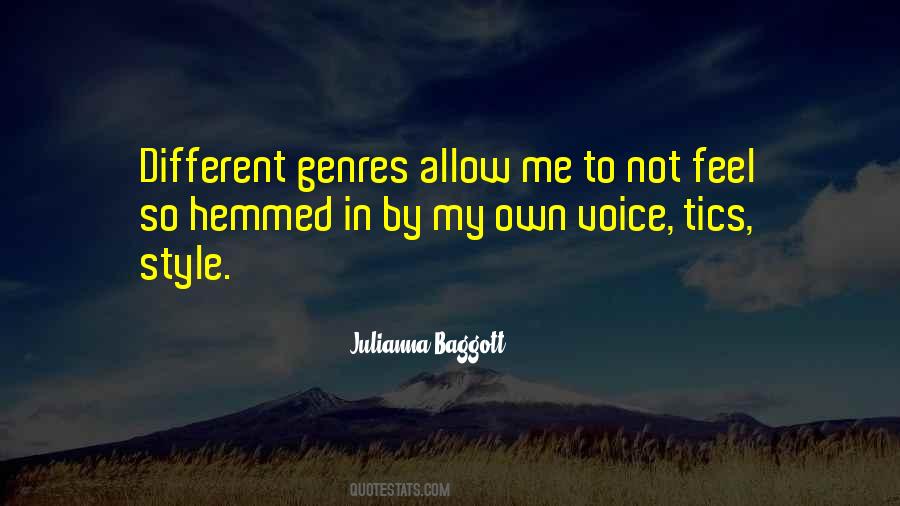 Different Genres Quotes #1342559