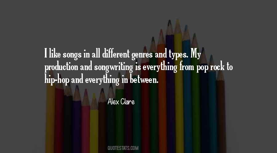 Different Genres Quotes #1873180