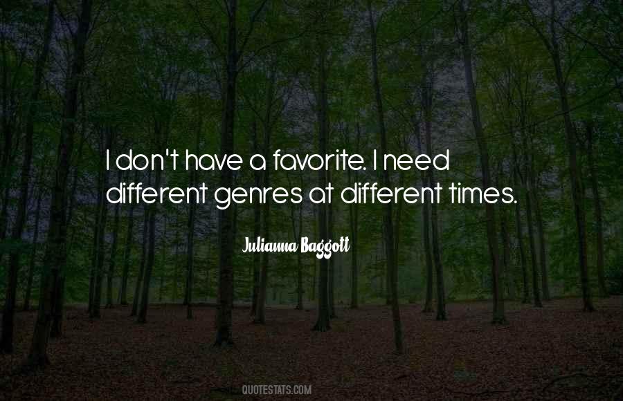 Different Genres Quotes #65368