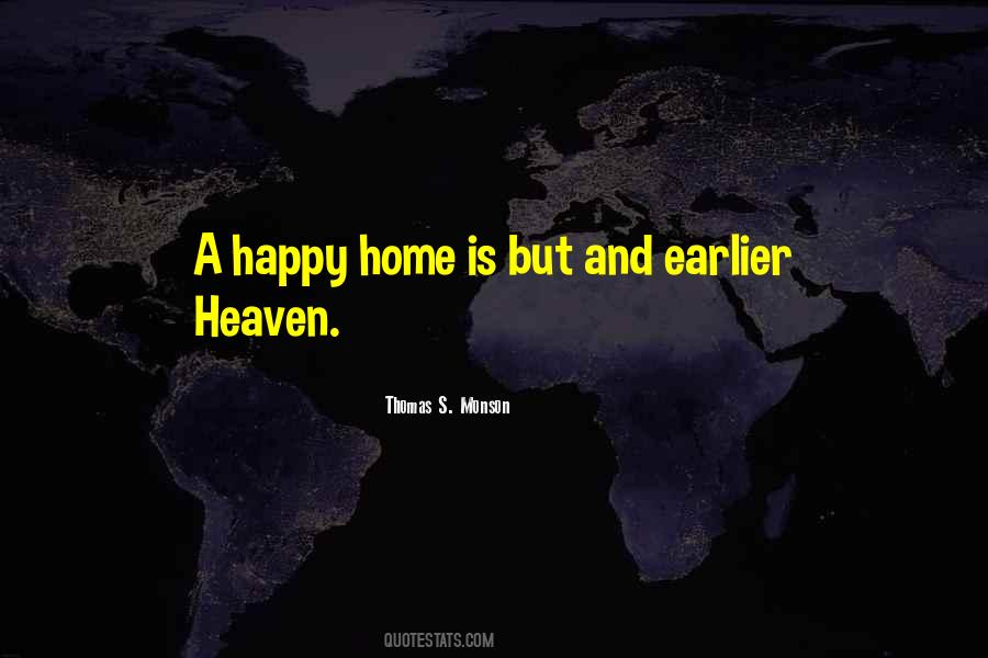 A Happy Home Quotes #1020398