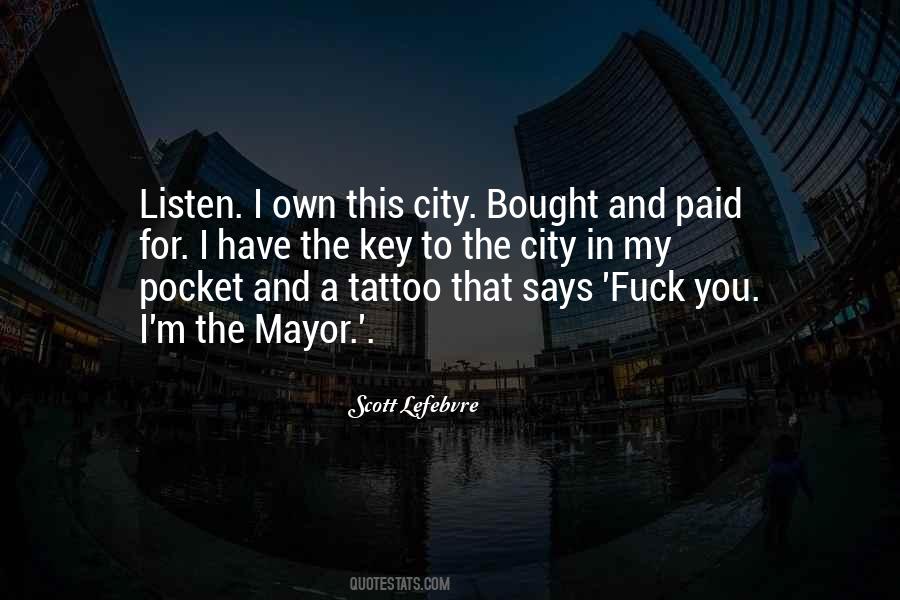 Mr Mayor Quotes #127216