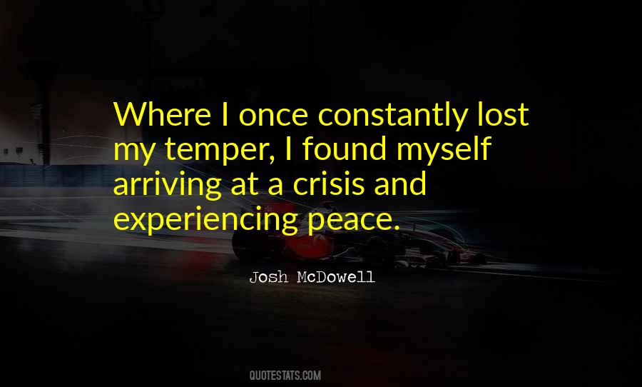 Experiencing Peace Quotes #352038