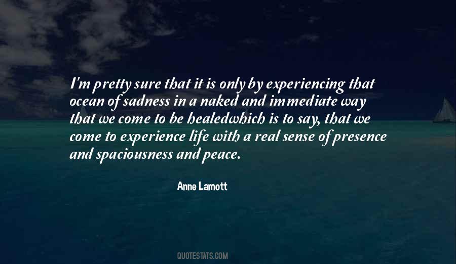 Experiencing Peace Quotes #711087