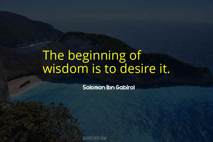 Beginning Of Wisdom Quotes #1057181
