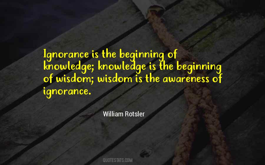 Beginning Of Wisdom Quotes #1303693