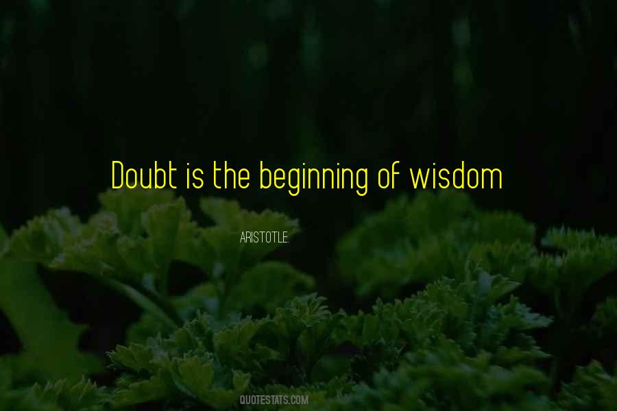 Beginning Of Wisdom Quotes #431075