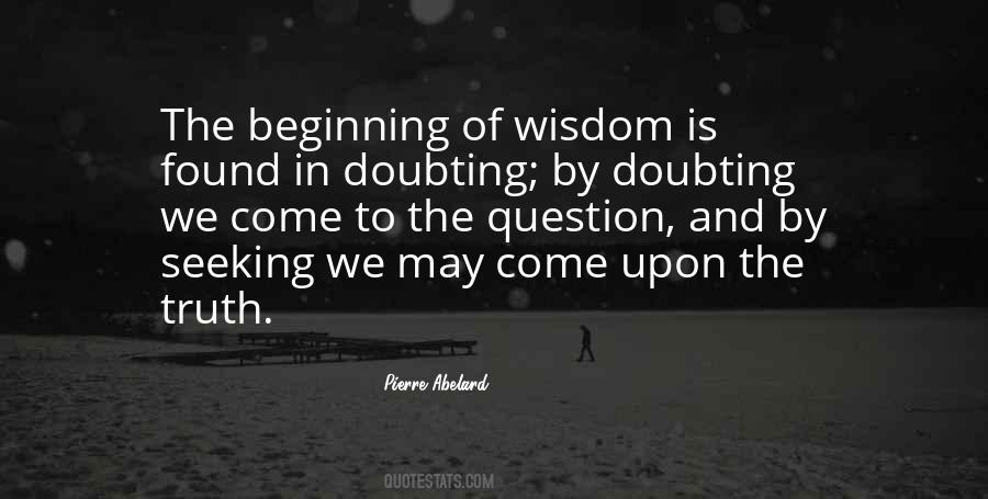 Beginning Of Wisdom Quotes #483248