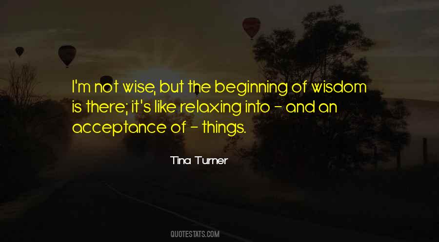 Beginning Of Wisdom Quotes #487559