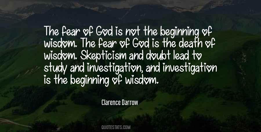 Beginning Of Wisdom Quotes #573564