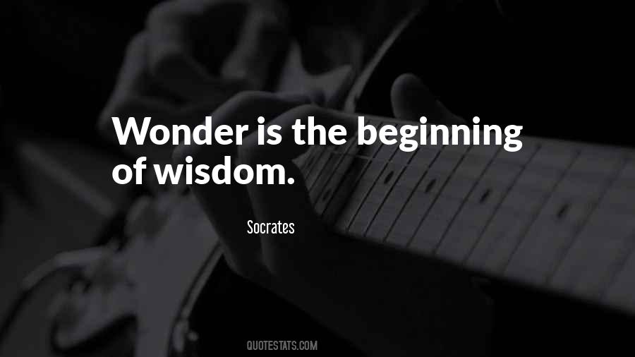 Beginning Of Wisdom Quotes #602270