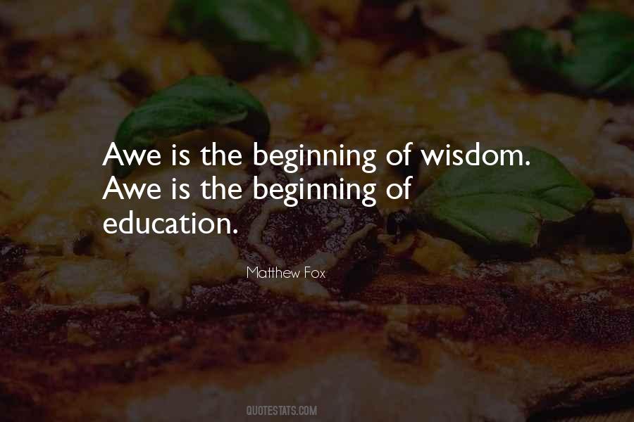 Beginning Of Wisdom Quotes #670294