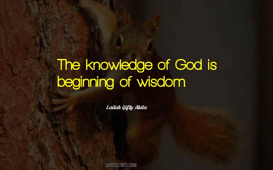 Beginning Of Wisdom Quotes #882665
