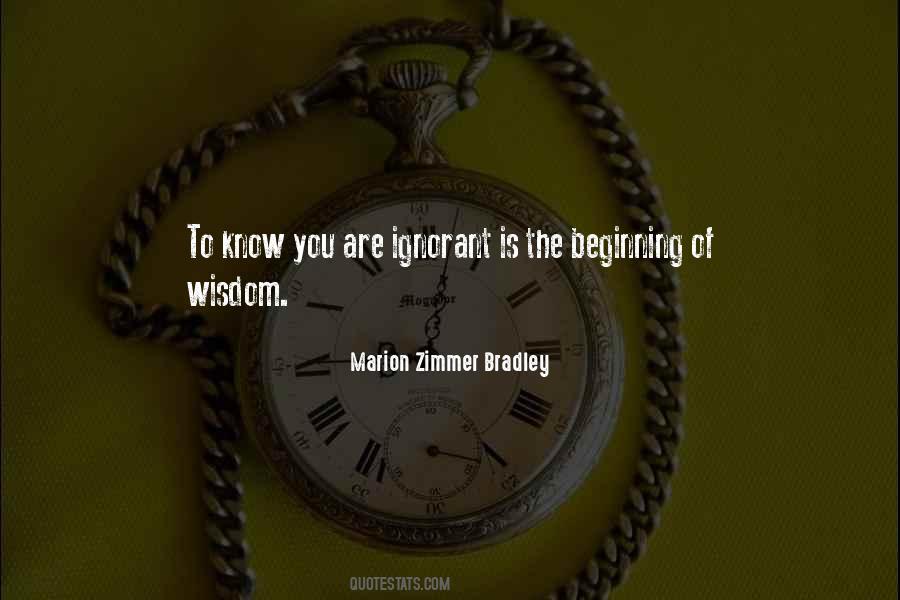 Beginning Of Wisdom Quotes #903094