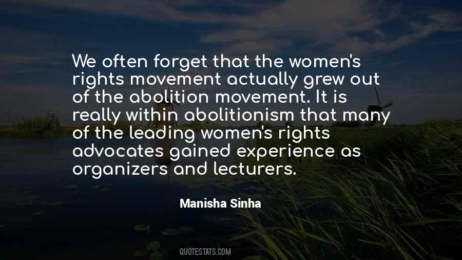 The Women S Movement Quotes #1187034