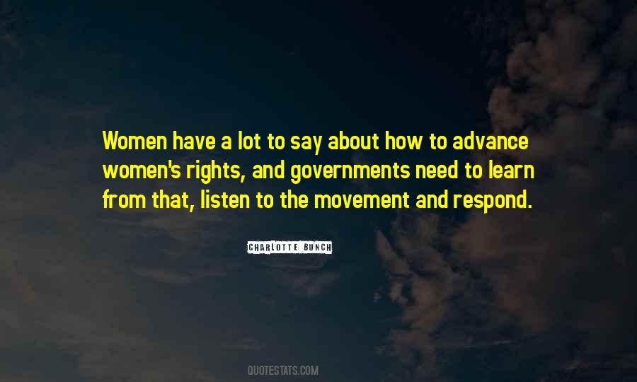 The Women S Movement Quotes #169879