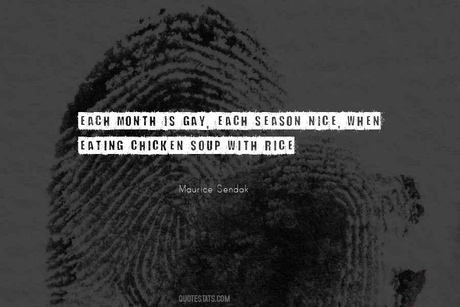 Chicken Soup With Rice Quotes #117111