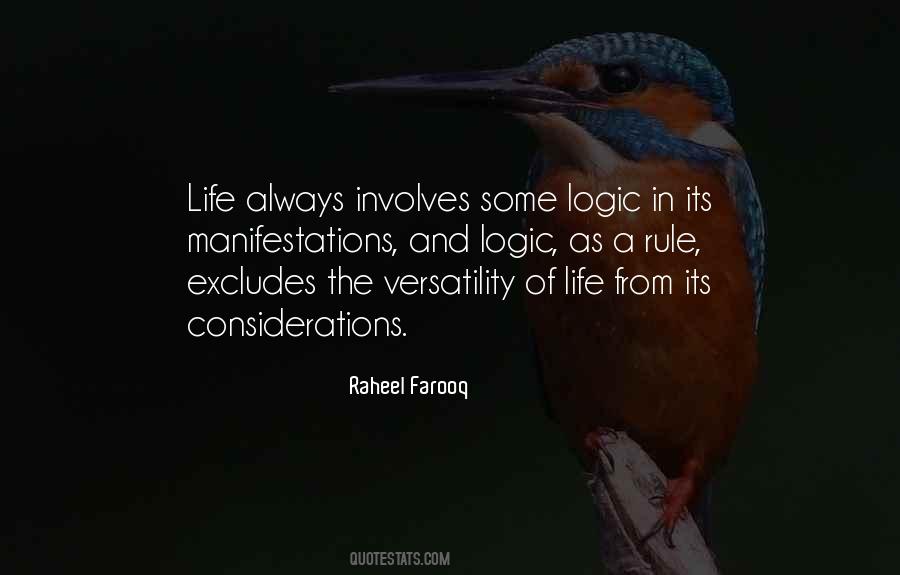 Life Logic Quotes #1357938