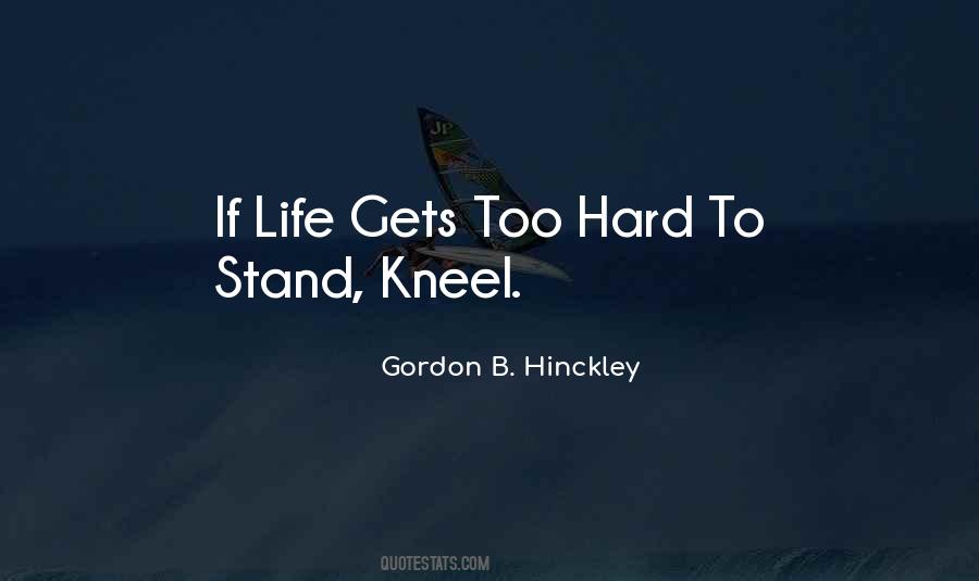 Stand Kneel Quotes #1103139
