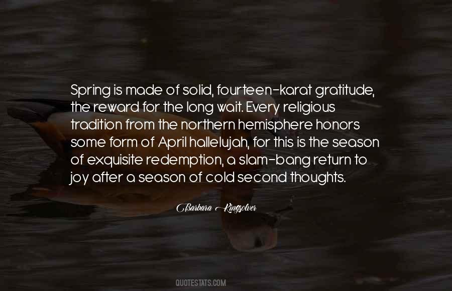 Quotes About The Return Of Spring #312913