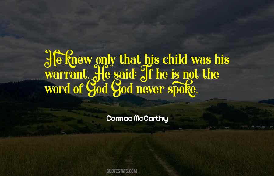 Child Of God Cormac Quotes #930027
