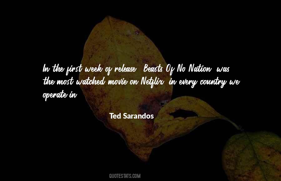 Sarandos Ted Quotes #818304