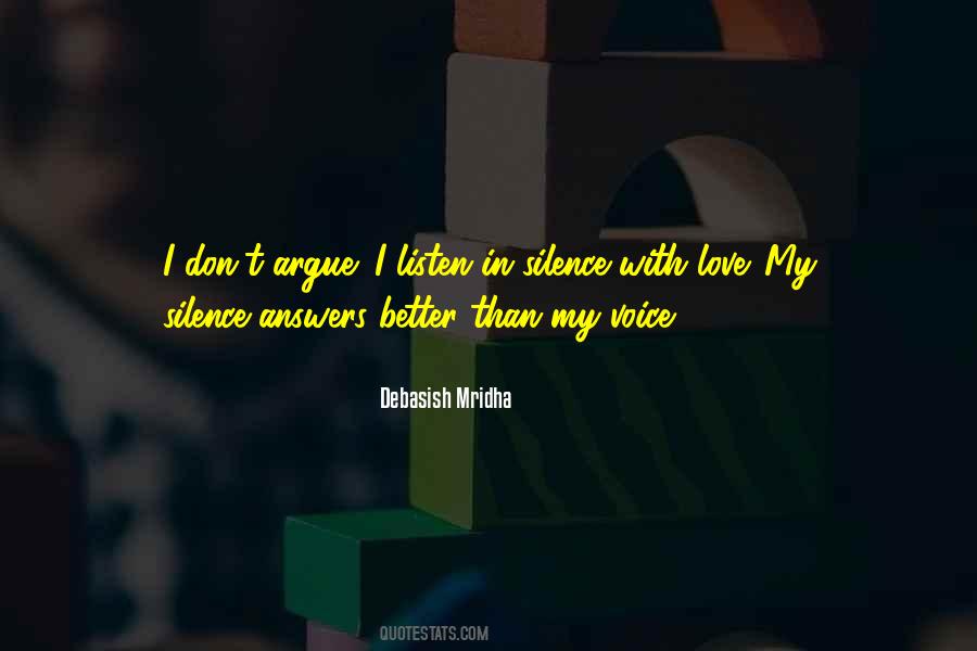 Silence Love Quotes #301770