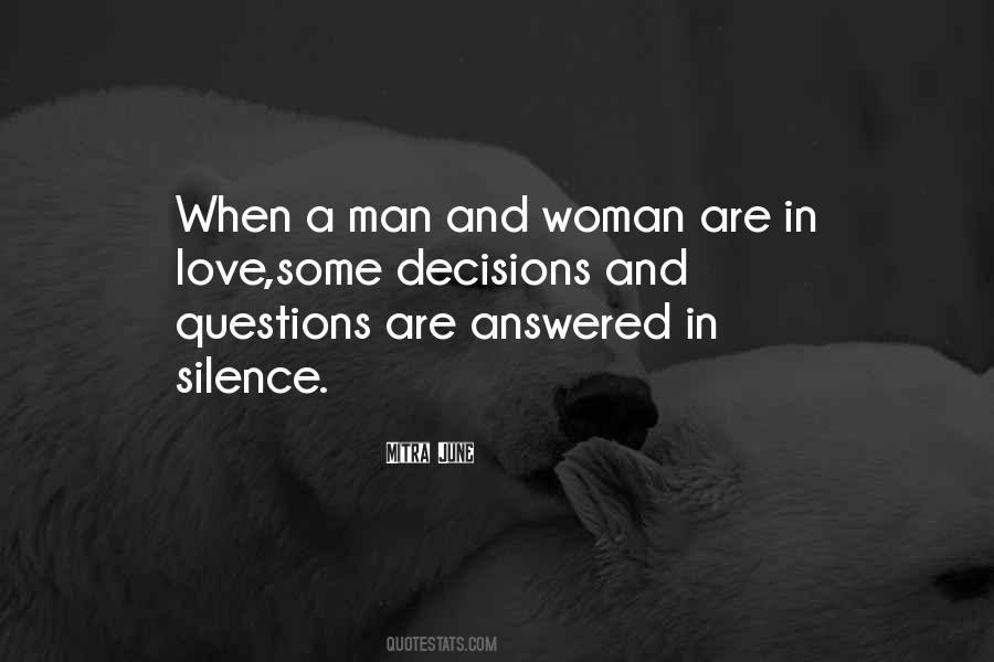 Silence Love Quotes #302597