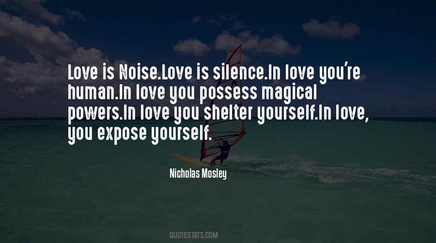 Silence Love Quotes #48391