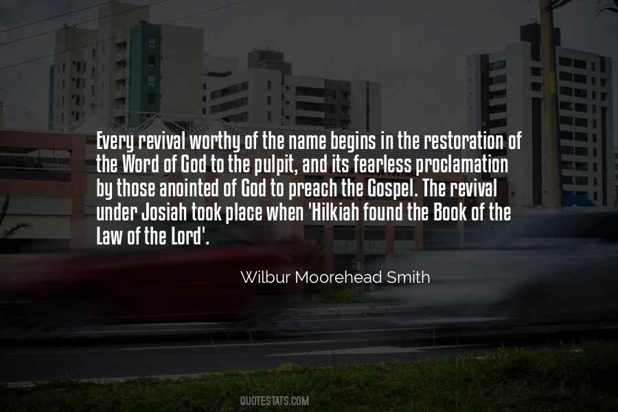 Quotes About The Restoration Of The Gospel #1831641